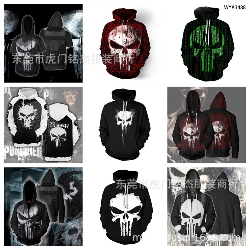 New popular Marvel lovers Series 3D short-sleeved sweater cosplay anime peripheral casual hoodie