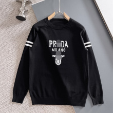 【专柜同款】毛衣男秋冬2025新款圆领毛绒衣保暖针织衫大牌旗舰店