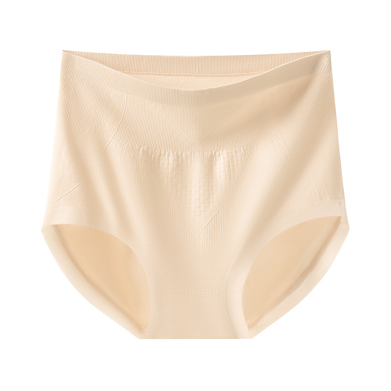 Ladies antibacterianas de cintura alta, damas de cintura alta, estilo fino de verano, transpirable 2024, nueva ropa interior de algodón de color sólido, refrescante