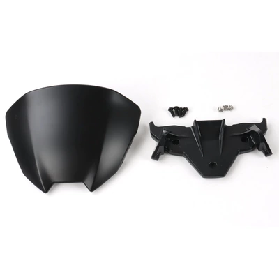 Suitable for Bmw M1000R S1000R Motorcycle Modified Front Windshield Windshield Fairing 21-25 (Motorcycle front windshield) - black