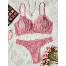 A 67259 Lace floral two-piece lingerie �ٽz������w����