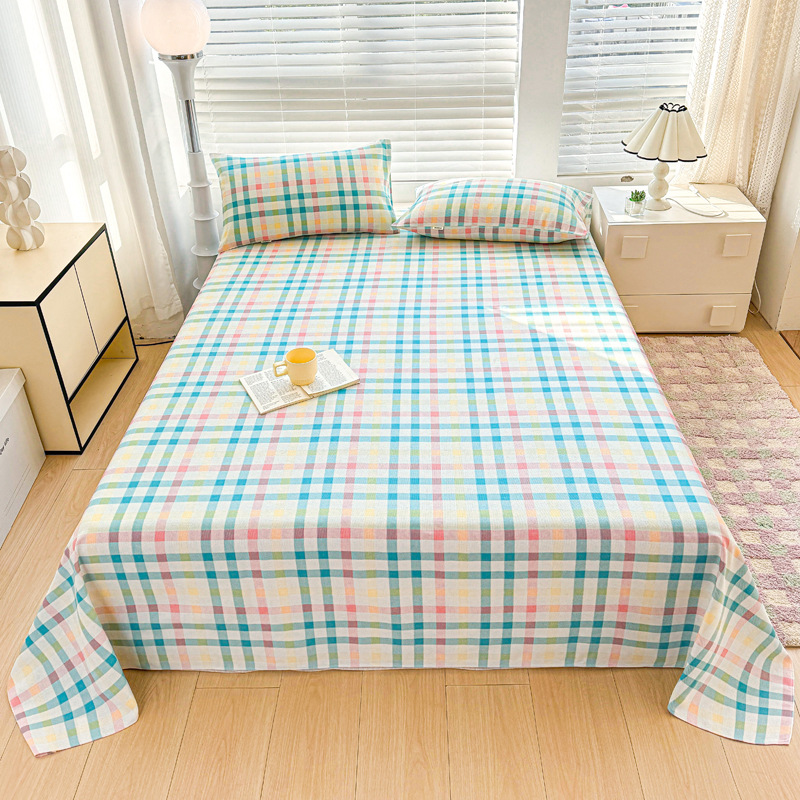 Set lenzuola in cotone per letto matrimoniale spesse tutte stagioni_voghion.com
