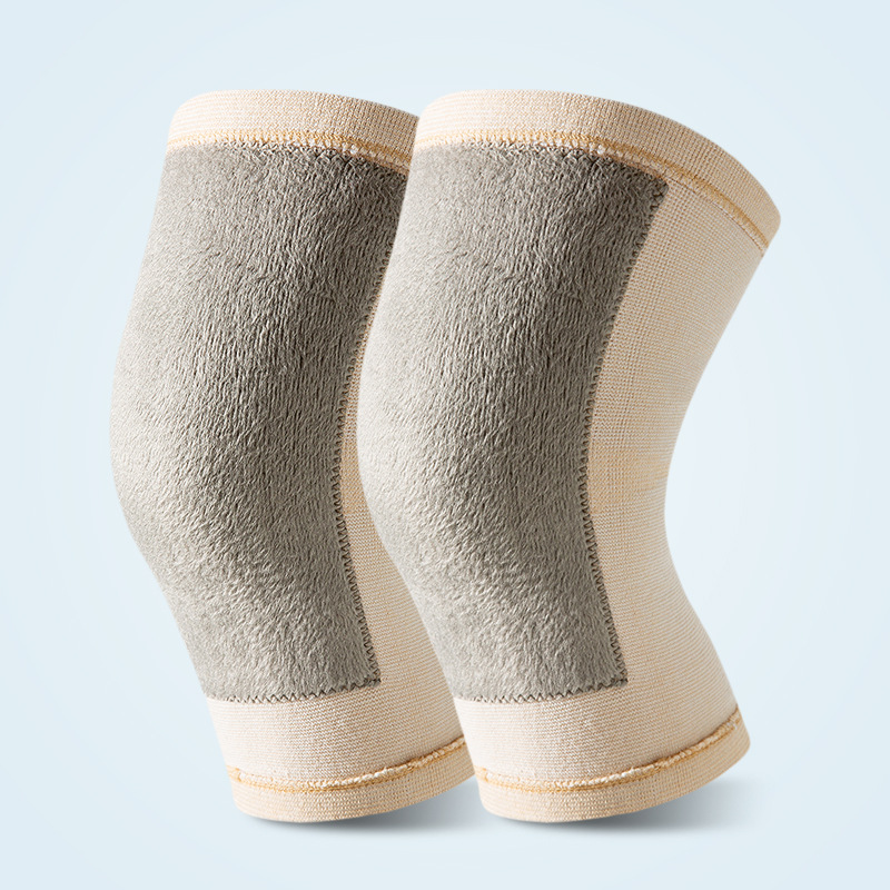 Rodilleras de bala de cuatro lados caliente Otoño e Invierno vieja pierna alta elástica inconsútil viejo hombre rodilla punto protector fabricantes de engranajes al por mayor