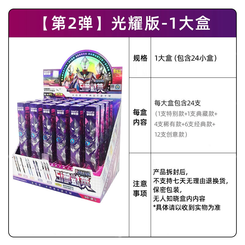 (2개) KAYOU ALTMAN GEL PEN 9 번째 블라인드 박스 펜 9 번째 8 번째 영웅 노트 블랙 펜 프레스 펜 남성