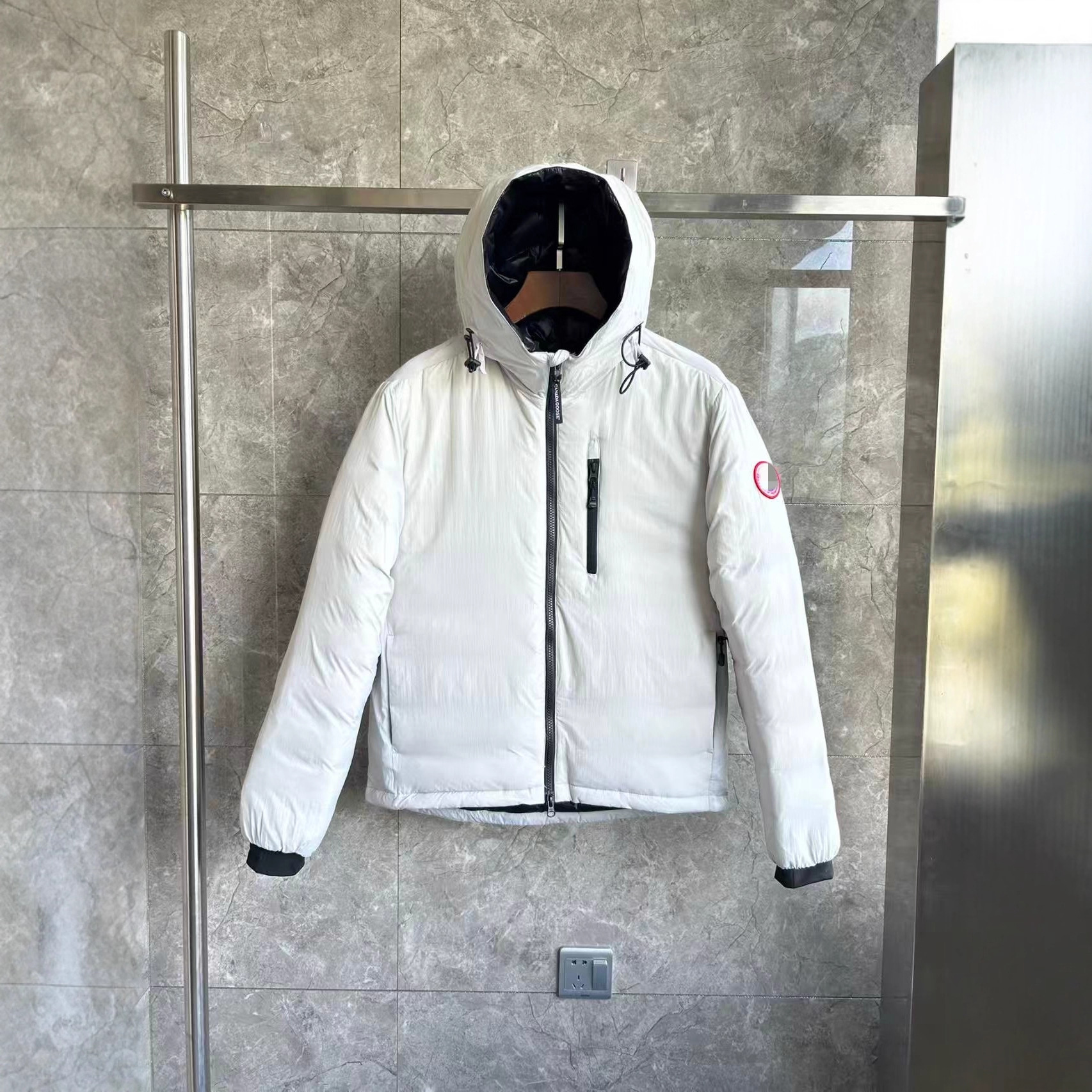 빅 구스 다운 재킷 5078M 남성용 짧은 후드 가볍고 따뜻한 재킷 flimsydownjacket 크로스보더 하이 버전