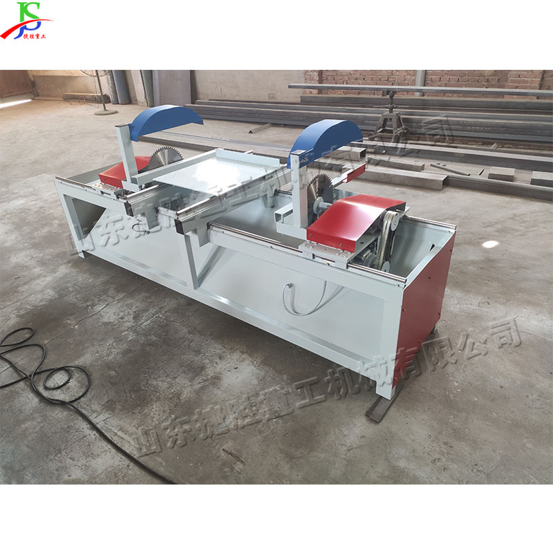 La junta de doble extremo de 45 grados vio la tabla de corte automático de corte múltiple vio la bandeja de madera cuadrada recortar la sierra