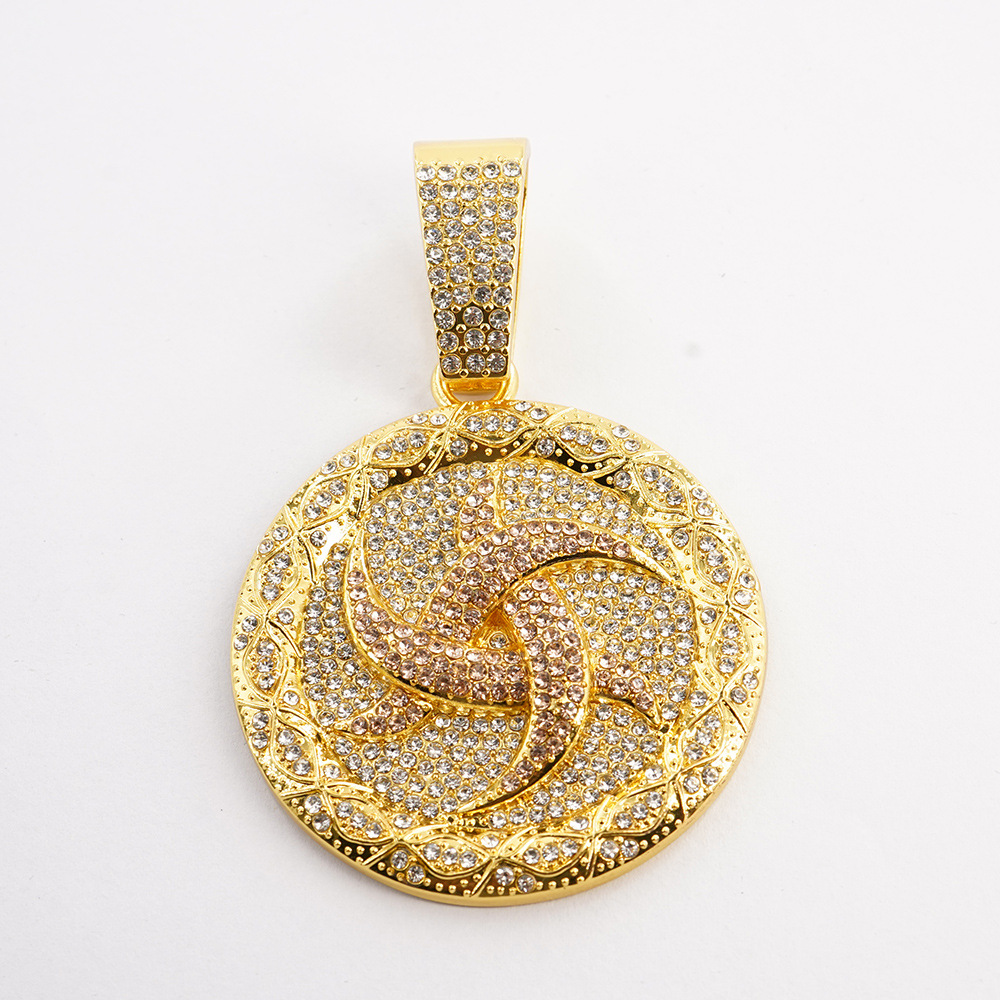 Colgante único dorado (sin cadena)