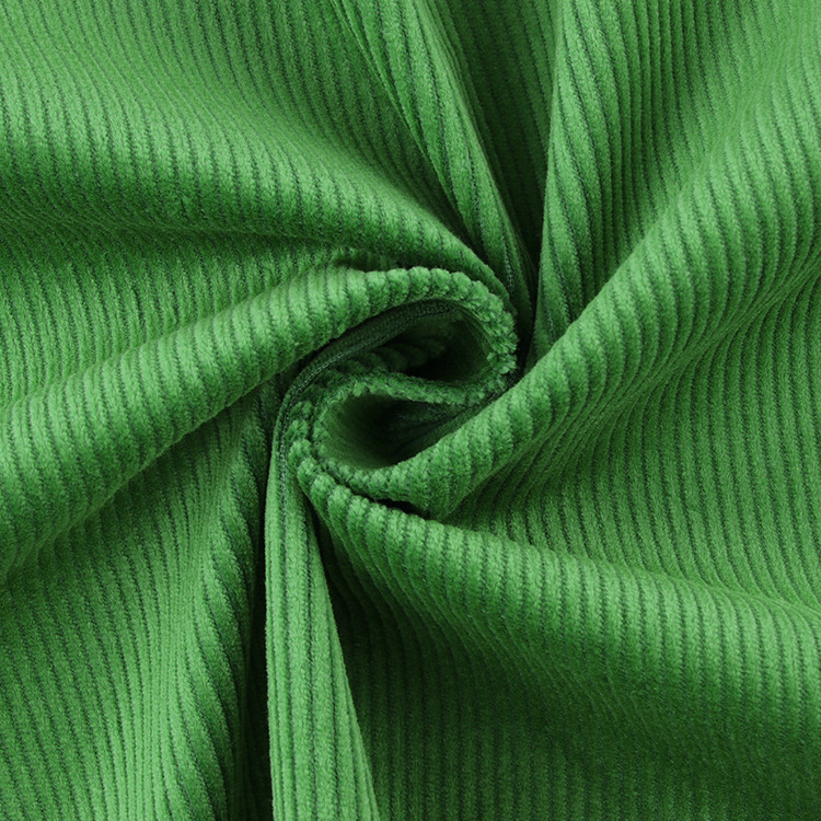 Venta caliente 14 Wale elástico de algodón de color sólido elástico tela de ropa de tercienda