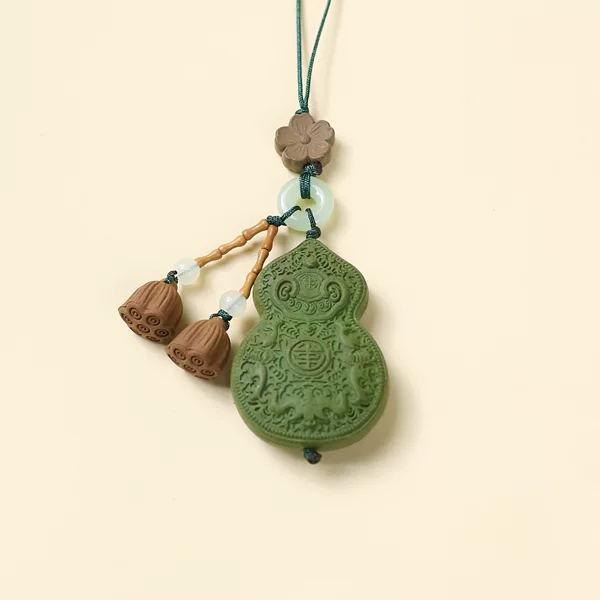 Five Blessings Gourd Natural Chinese Medicine Fragrance Brand Ancient Handmade DIY Pendant Accessories Car Hanging Ornament Mobile Phone Hanger