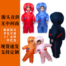 充氣宇航服卡通人偶服裝成人宇航員表演道具頭套兒童仿真太空服