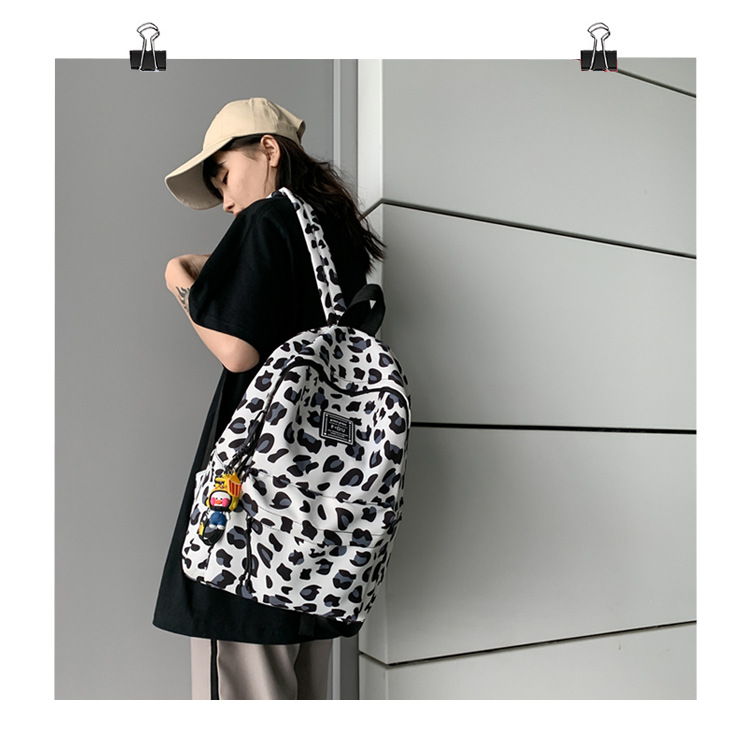 Korean Leopard Print Backpack All-match Light Travel Small Backpack display picture 46