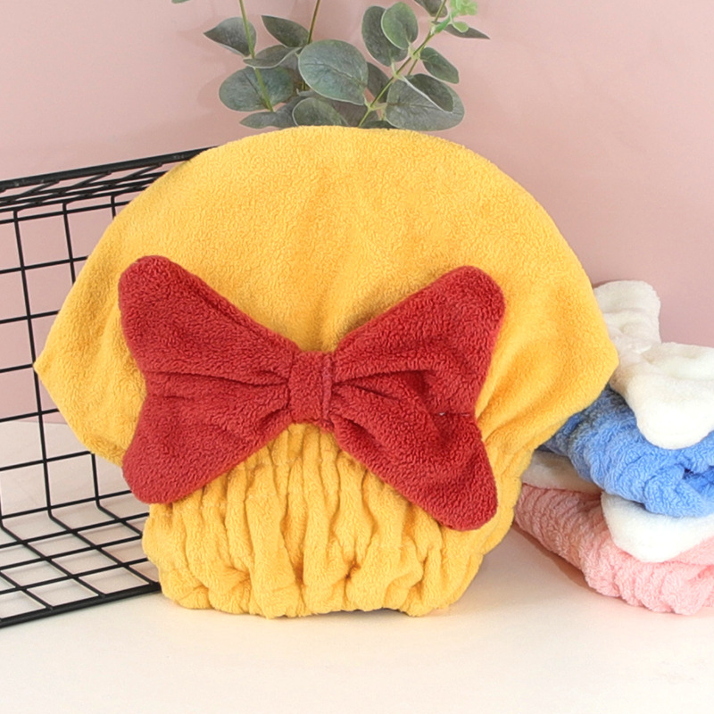 드라이 헤어캡-옐로우