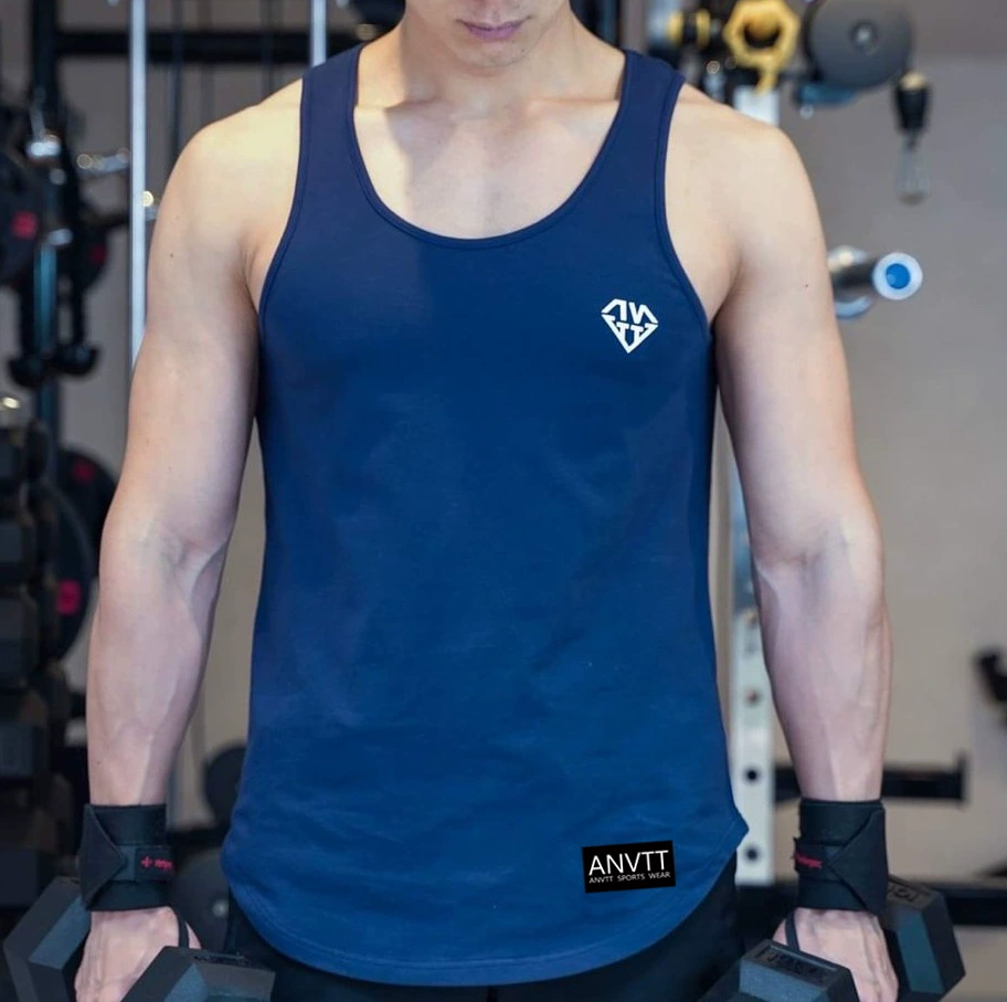 Tide, summer sports vest sleevless, tank top for gym for leisure, Korean style, with short sleeve, for running