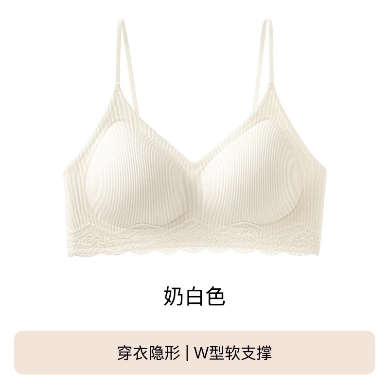 无痕隐形粉底液肤色内衣女细肩带小胸聚拢显大无钢圈收副乳文胸罩|undefined
