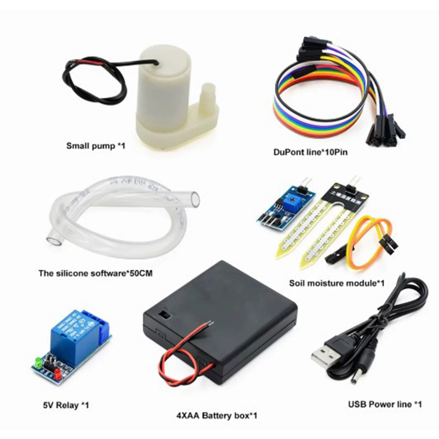 Automatic watering water pump automatic irrigation module DIY set soil humidity detection automatic watering pumping water