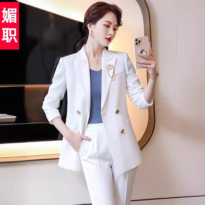 Suit suit Women's White Red Fashion Elegant Personality Simple Socialite New High-end Professional Suit Coat Women Suit suit Women's White Red Fashion Elegant Personality Simple Socialite New High-end Professional Suit Coat Women