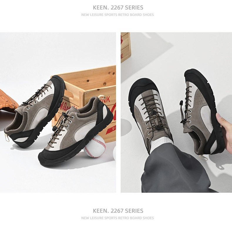 Giày sneaker nữ cổ thấp da lộn mờ phong cách retro đế dày buộc dây — 3679 kaki, 3679 màu hồng, 3679m Trắng và Xanh, 3679m màu trắng và xanh lá cây chi tiết 21