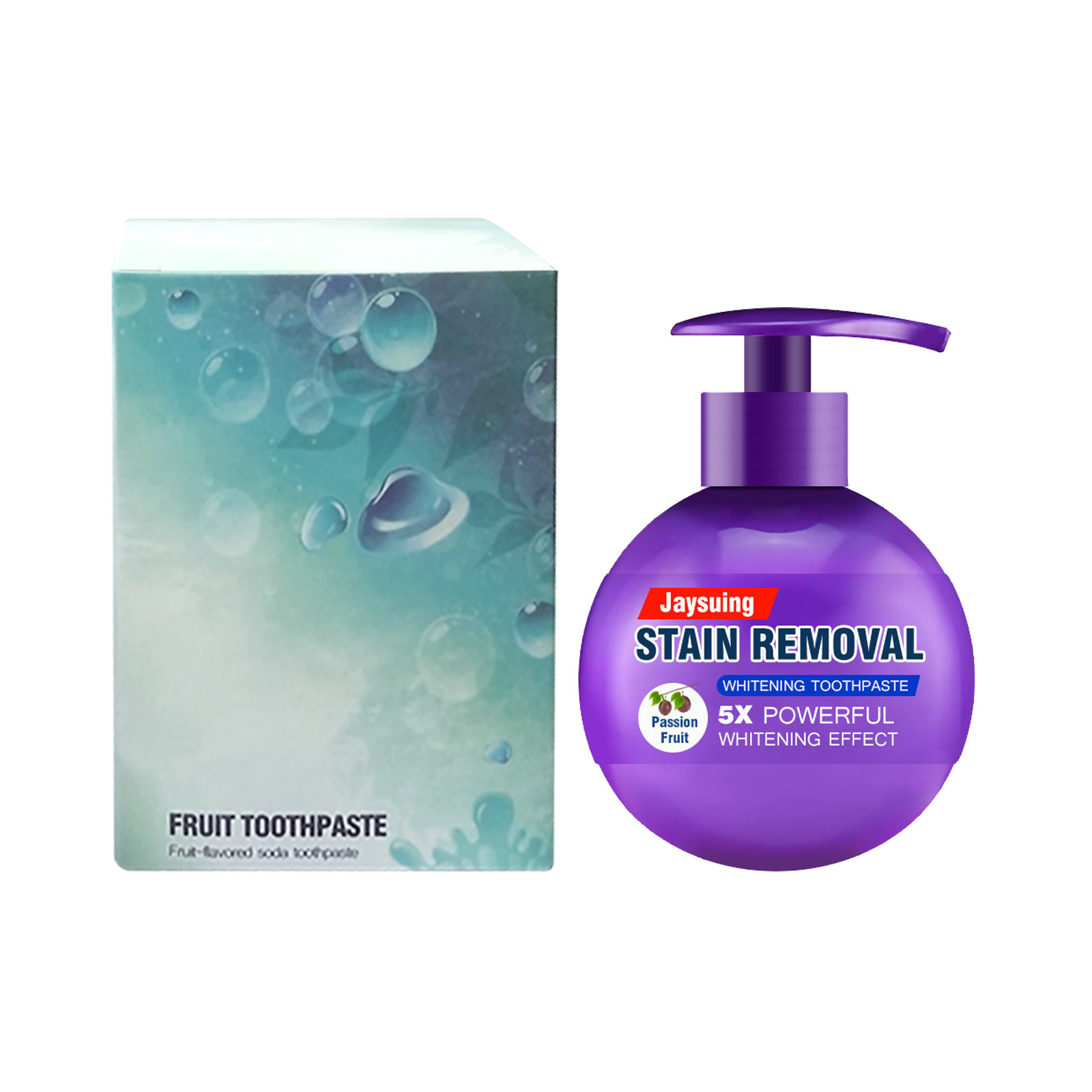 Jaysuing pasta do zębów z sodą oczyszczoną, jagodami, marakują, prasą, czyszczenie jamy ustnej, usuwanie plam_voghion.com