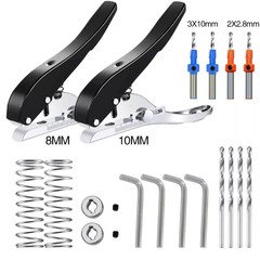 衣念木工用エッジバンディング穴あけ器、斜め穴あけペンチ、金属一体型皿穴ドリル、穴あけ機と併用、手作業用