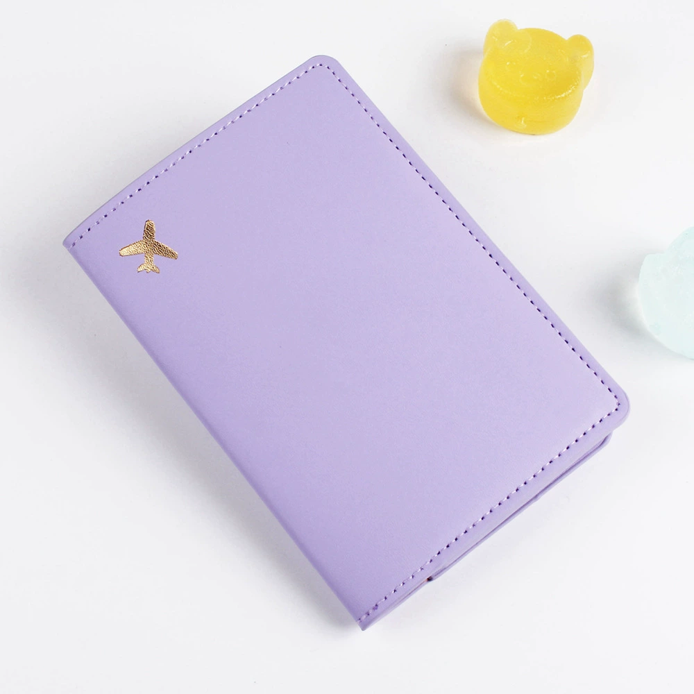 Чехол для паспорта из кожи PU, путешественнический паспортный чехол, 14×10 см, ручная работа масляной кромкой с горячим бронзированием