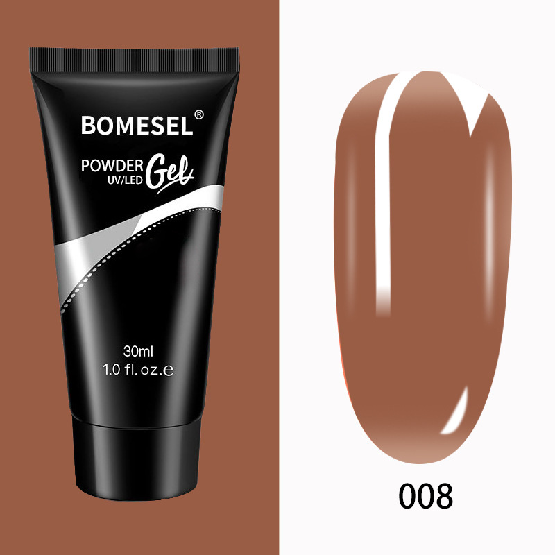 Pegamento para extensión de uñas, bandeja sólida sin papel, extensión rápida, modelo de cristal, fototerapia de uñas, pegamento de cristal, 30ML, venta al por mayor