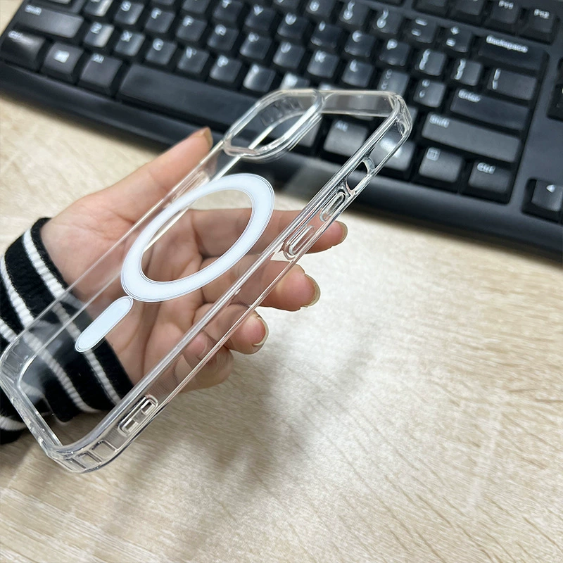 Чехол для телефона (Apple) iPhone 16 серия — магнитный MagSafe прозрачный 2-в-1 защитный корпус