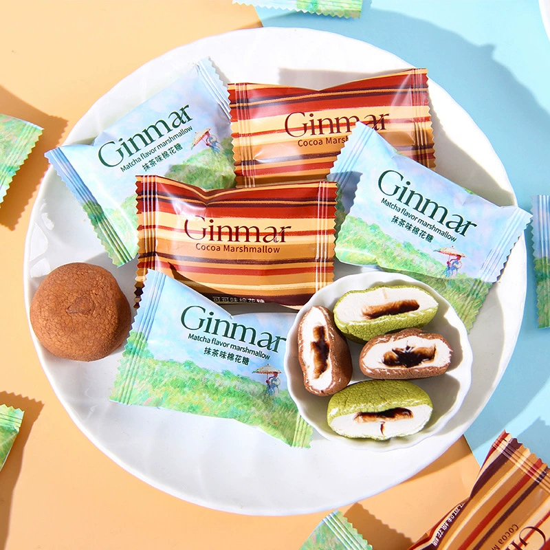 Сэндвич с зефиром со вкусом матча Ginmar British Ginmar, взрывные конфеты с какао, оптовая продажа, повседневные закуски
