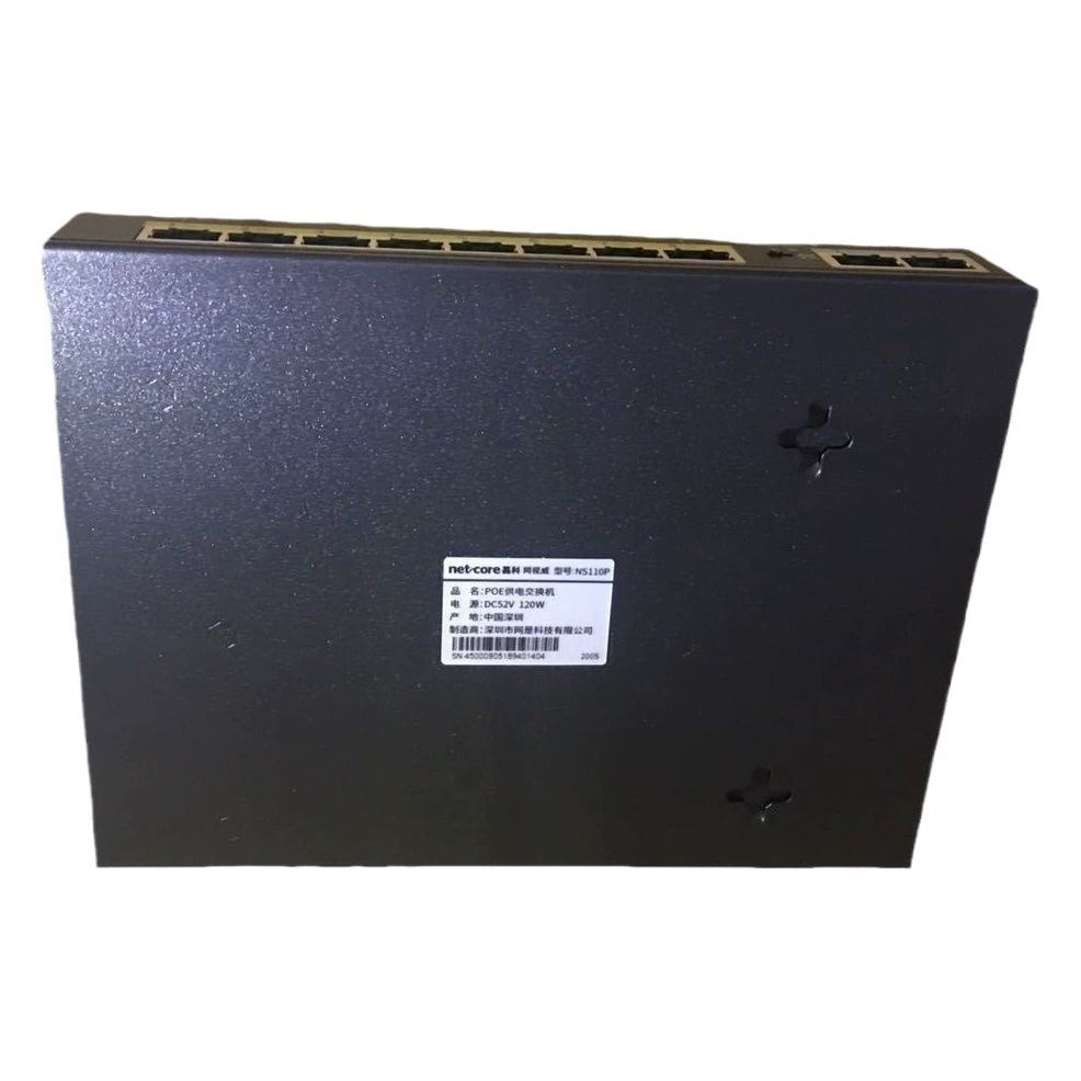 Переключатель питания Leike POE 10-портовый 100 м Высокая мощность 120 Вт Камера наблюдения Сетевая линия Переключатель питания