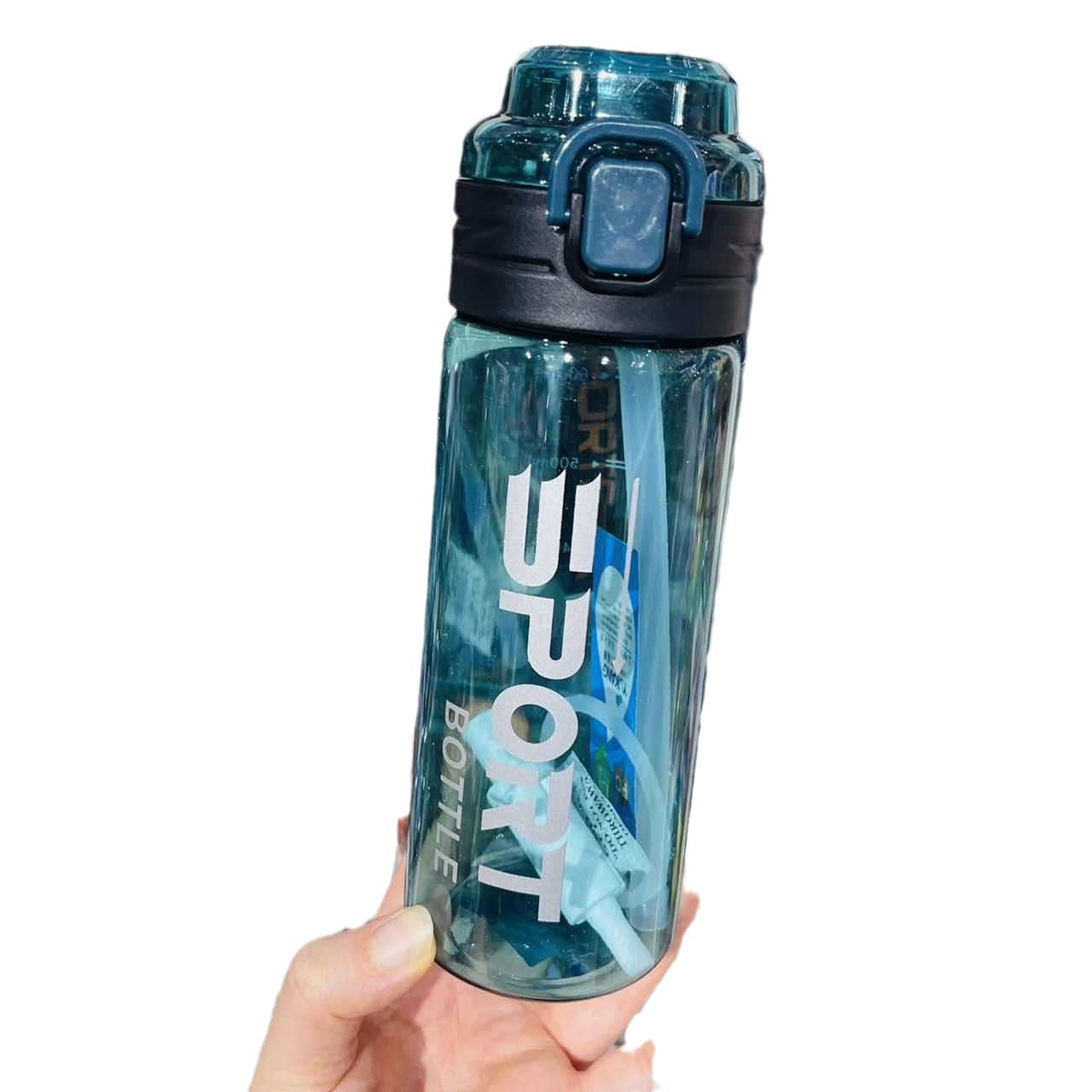 Yitong taza de agua deportiva de gran capacidad para niños, verano portátil para estudiantes, pajita de plástico, taza, botella de agua con cubierta de bebida doble