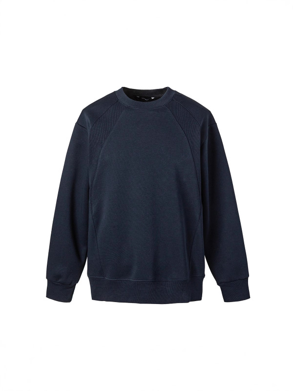RUIIENRS x ANNONES 2025 秋季新款拼接百搭简约宽松圆领卫衣AW14|undefined