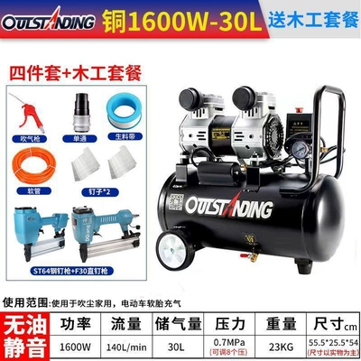 Paint 220V Dental Air Pump – Hava kompressorları - s1680w-30l-woodworking-package