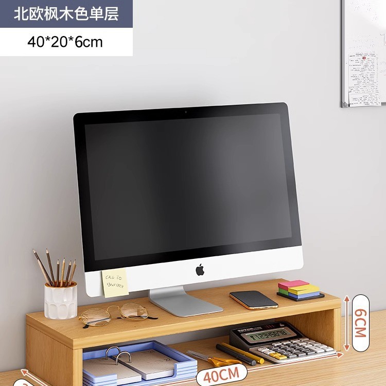 escritorio portátil elevación estante dormitorio buena oficina monitor de escritorio estante de almacenamiento de escritorio