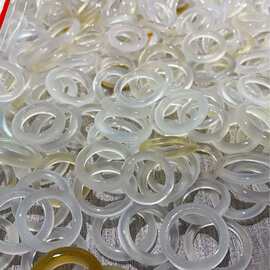 厂家现货批发男女通用玛瑙饰品配件高冰戒指细条