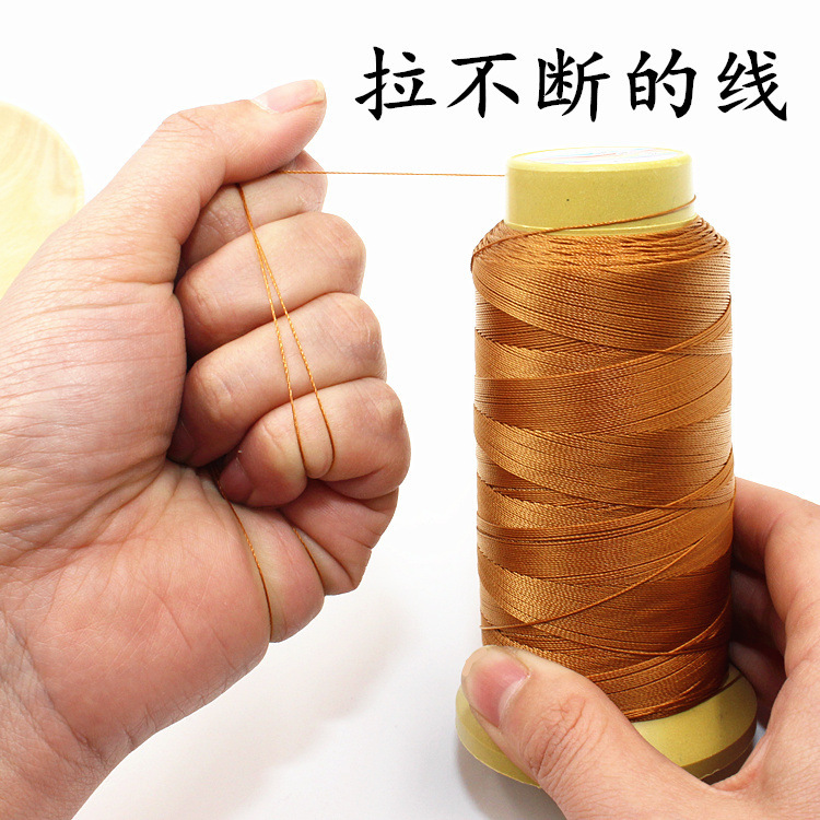 Sewing machine thread household large roll leather thread handmade nylon thread high strength silk light color silk thread jeans thick thread Sewing machine thread household large roll leather thread handmade nylon thread high strength silk light color silk thread jeans thick thread