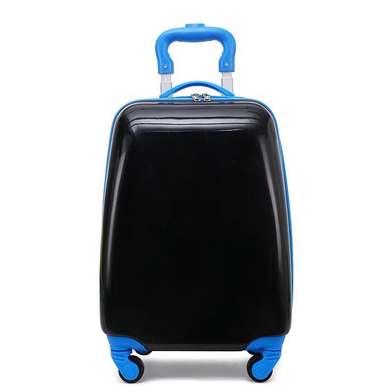 Nueva caja de la carretilla de los niños de color sólido tablero de luz patrón de logotipo imprimible equipaje rueda universal maleta fábrica al por mayor