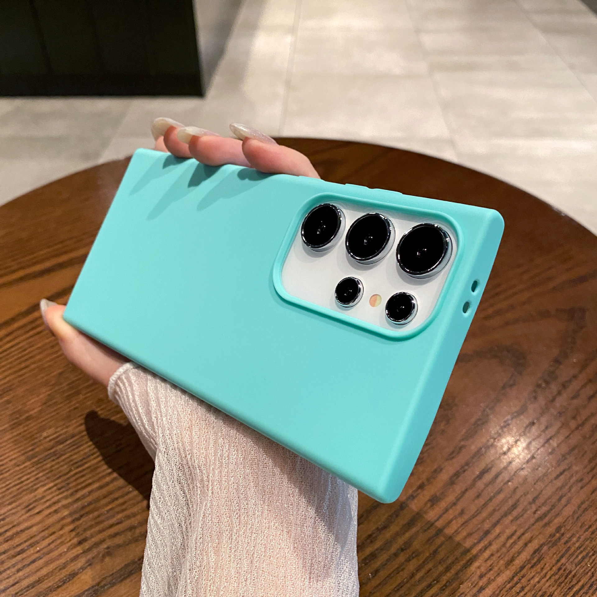 Aplicable Samsung S24ultra funda para teléfono móvil Tpu esmerilado todo incluido S25 funda protectora de caramelo A54A16 funda de silicona