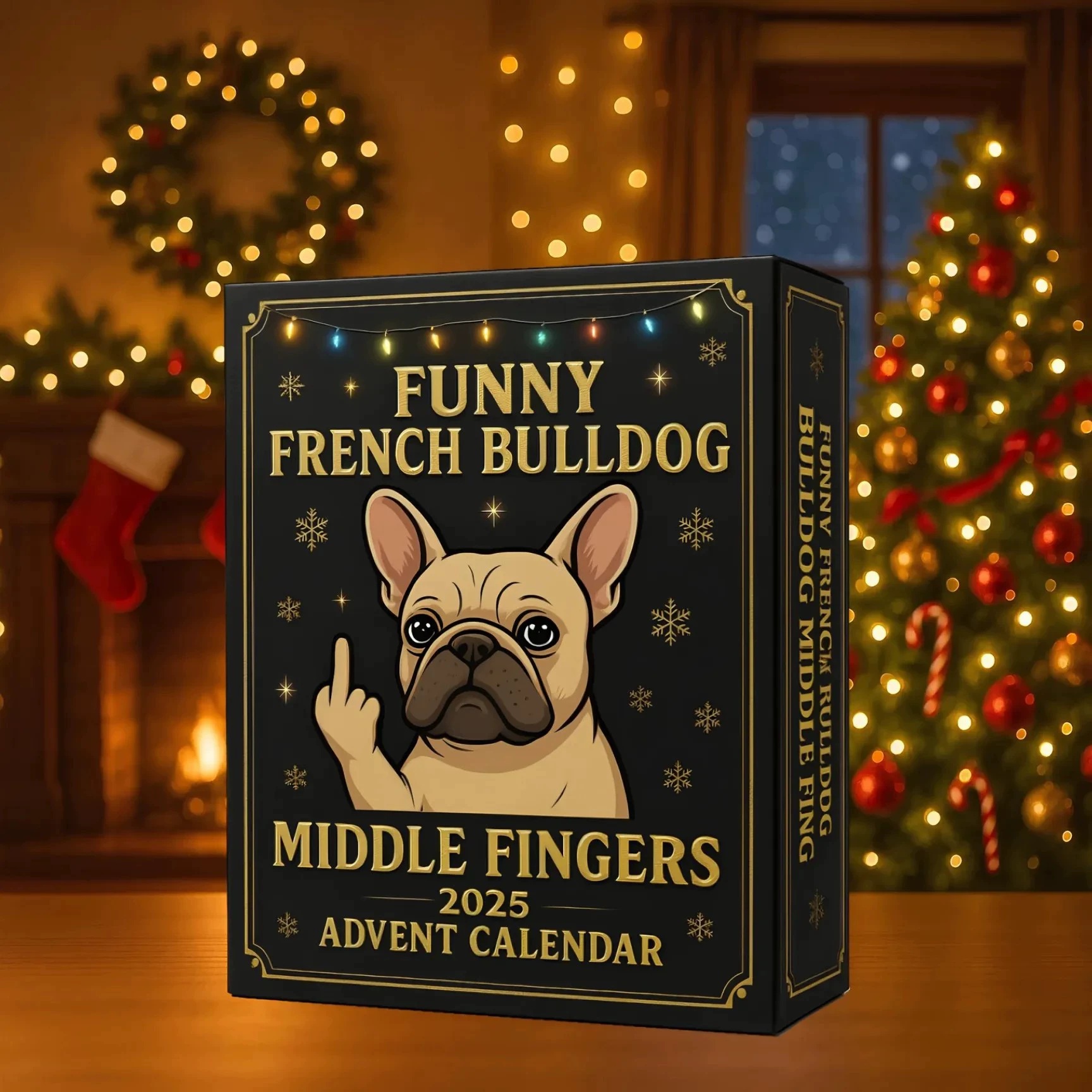 [2025 Funny French Bulldog Advent Calendar ]