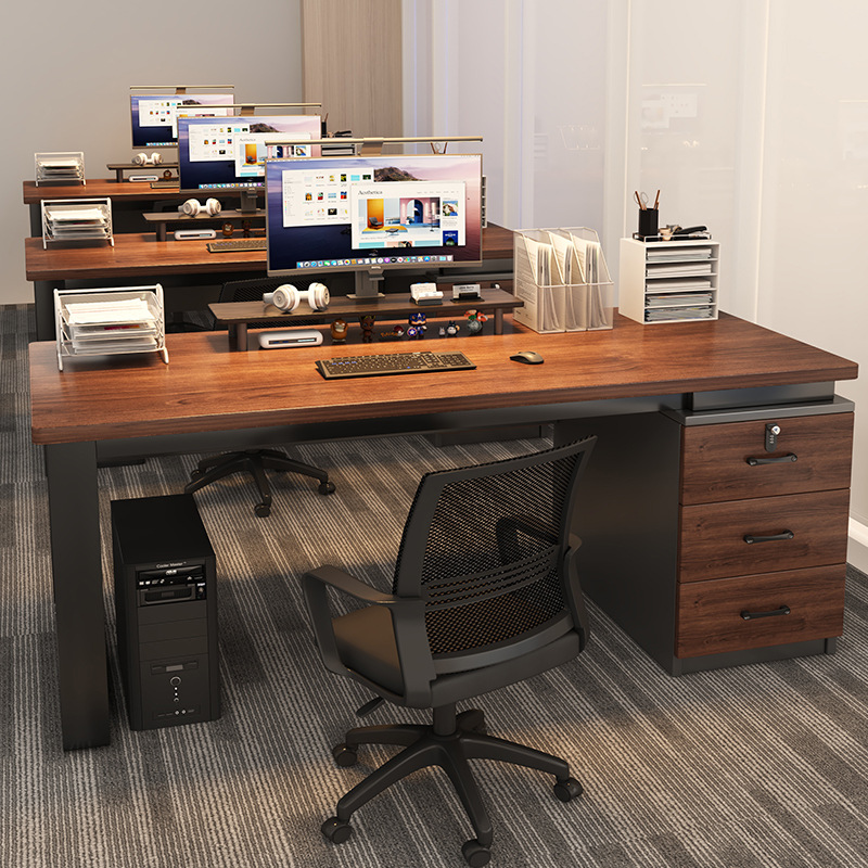 Computer Desk Desktop Simple Modern Staff Desk and Chair Combination Staff Office Desk Home Bedroom Desk