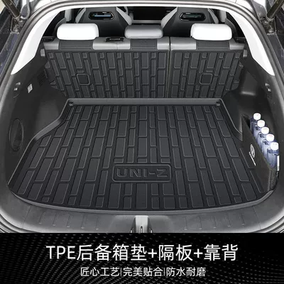 Automotive Interior, Trunk Mat - luxury-complete-set-tpe-trunk-mat-right-partition-backrest-mat-24-25-style-uniz