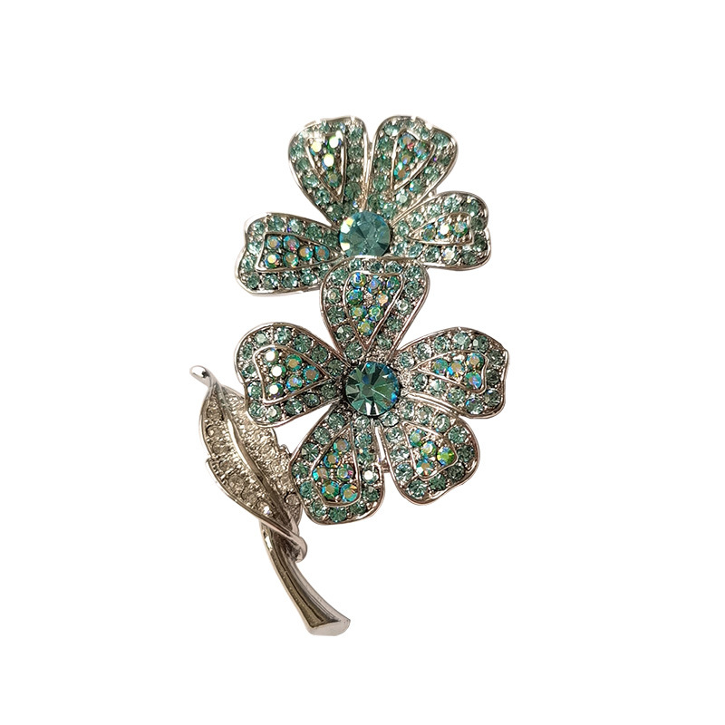 Blue high-end brooch