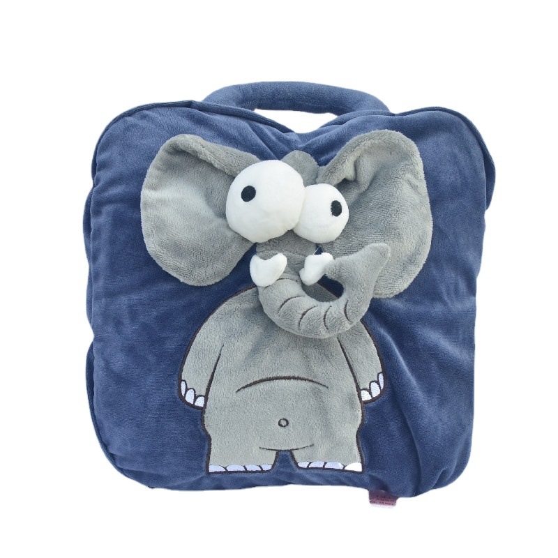 De dibujos animados lindo tridimensional almohada edredón de doble uso de aire acondicionado manta Oficina siesta almohada engrosada manta cojín transfronterizo al por mayor