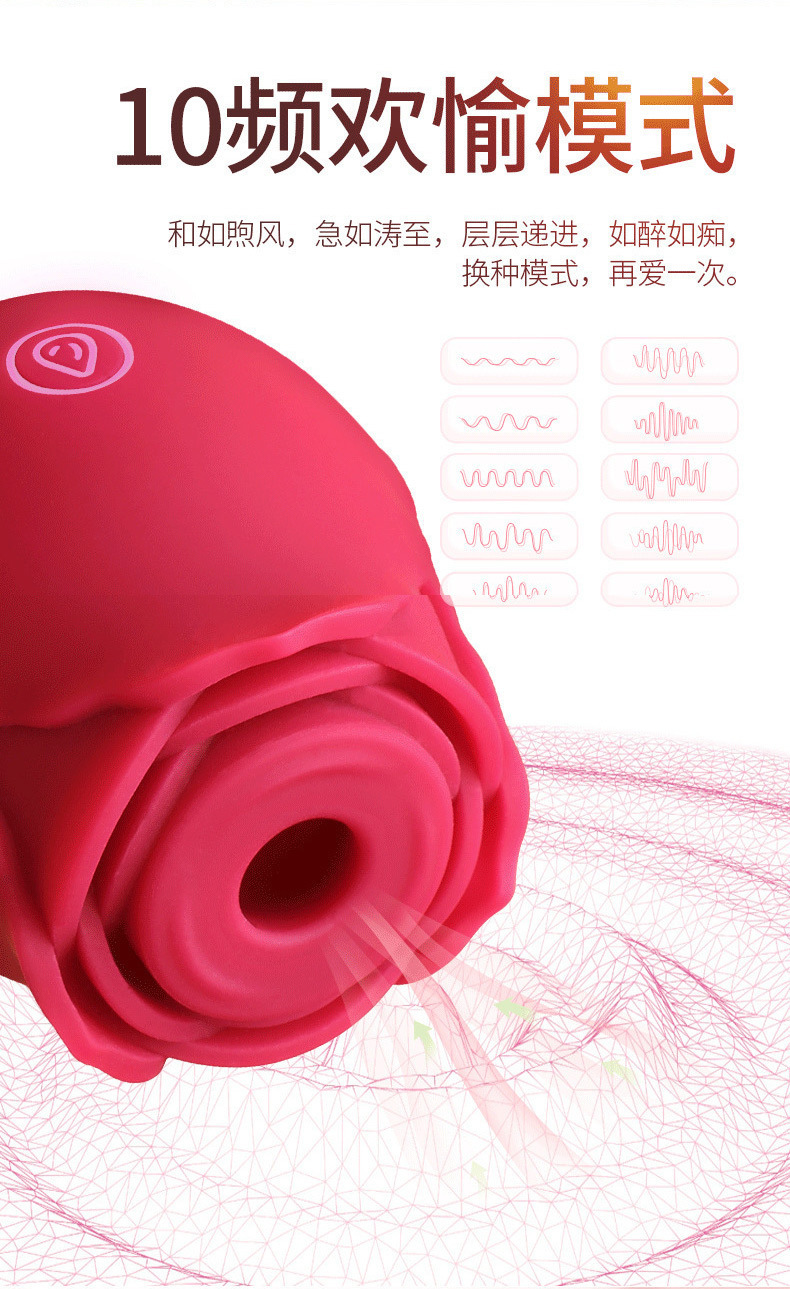Men’s Anal Vibrator with Tongue Licking and Sucking Motion, Silicone Button-Control Adult Toy — detail image 8