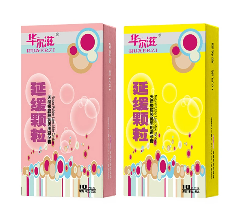 Condoms pack — 10 pcs, ultra‑thin, 3D granules or long‑lasting variants