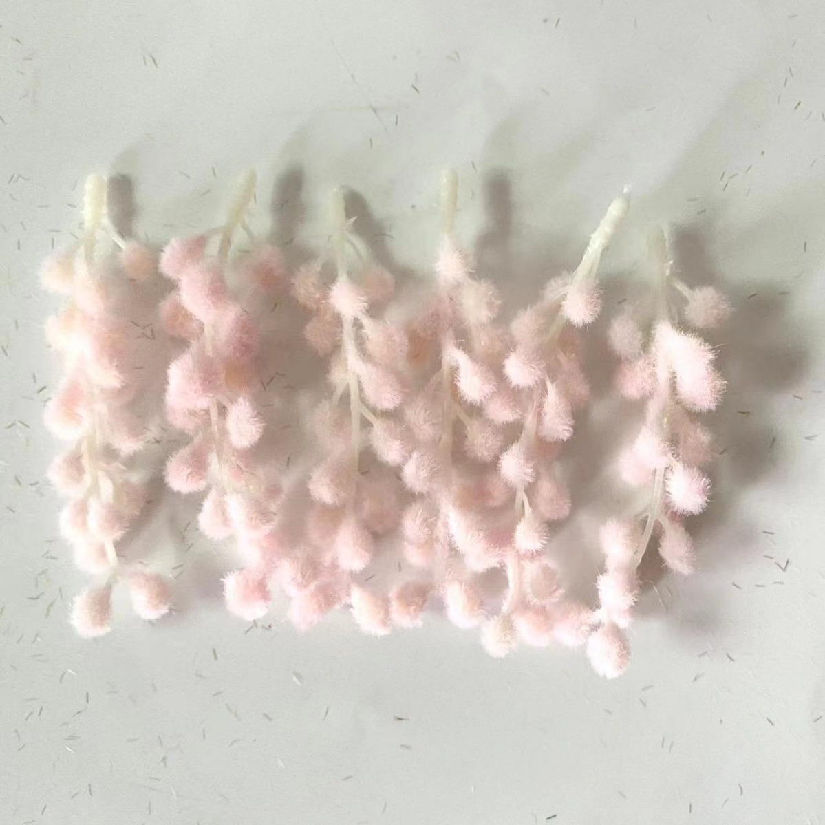 工場直販の造花アカシア、半完成品の花頭、DIY手工芸品、卸売、家の装飾と美化