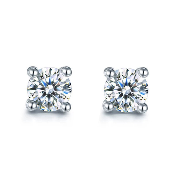 Earrings, 8mm, 2 carat