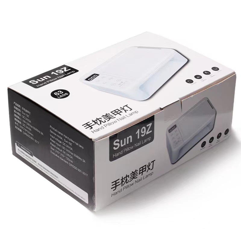 Nuevo arte de uñas transfronterizo, lámpara de fototerapia de uñas con almohada de mano, lámpara de manicura de secado rápido de alta potencia, lámpara de manicura especial