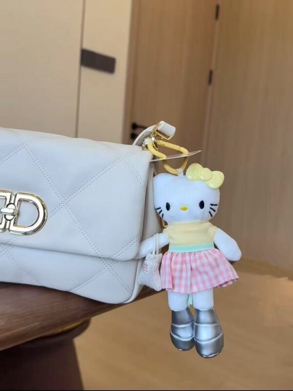 可爱长腿猫挂件kitty包包挂件毛绒玩偶公仔书包kt挂饰女生可爱饰|undefined