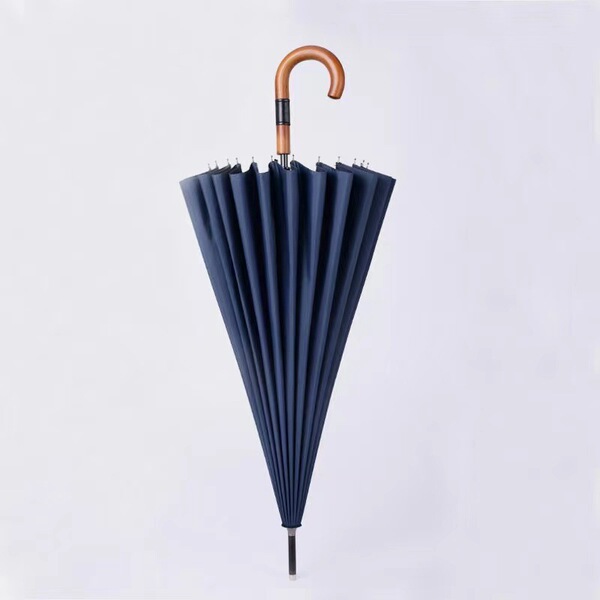 High -grade leather wooden handle 24 bone long handle umbrella all…