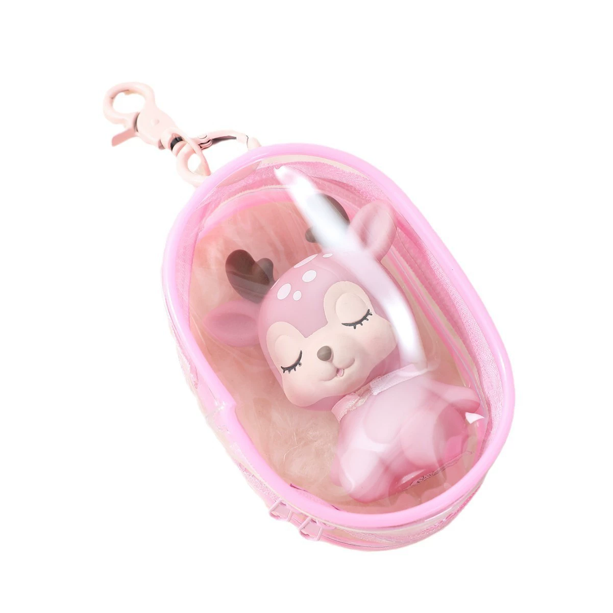 Органайзер-сумка небольшая наплечная, прозрачный чехол для игрушек/куклы, 10,5×6,5×3,6 см