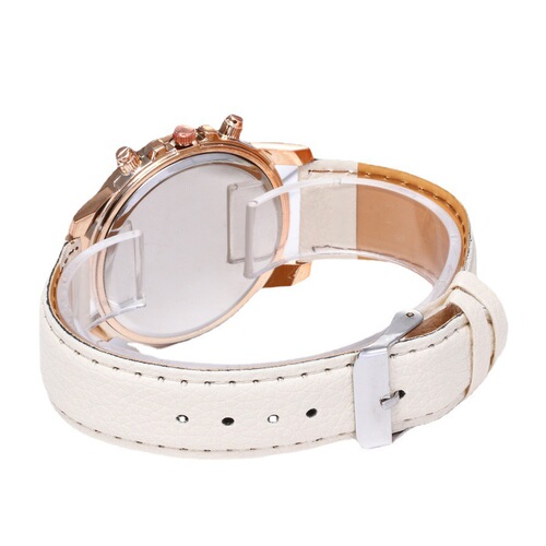 Foreign Trade Geneva geneva watch fake three-eye double-layer strap fashionable ladies watch factory wholesale